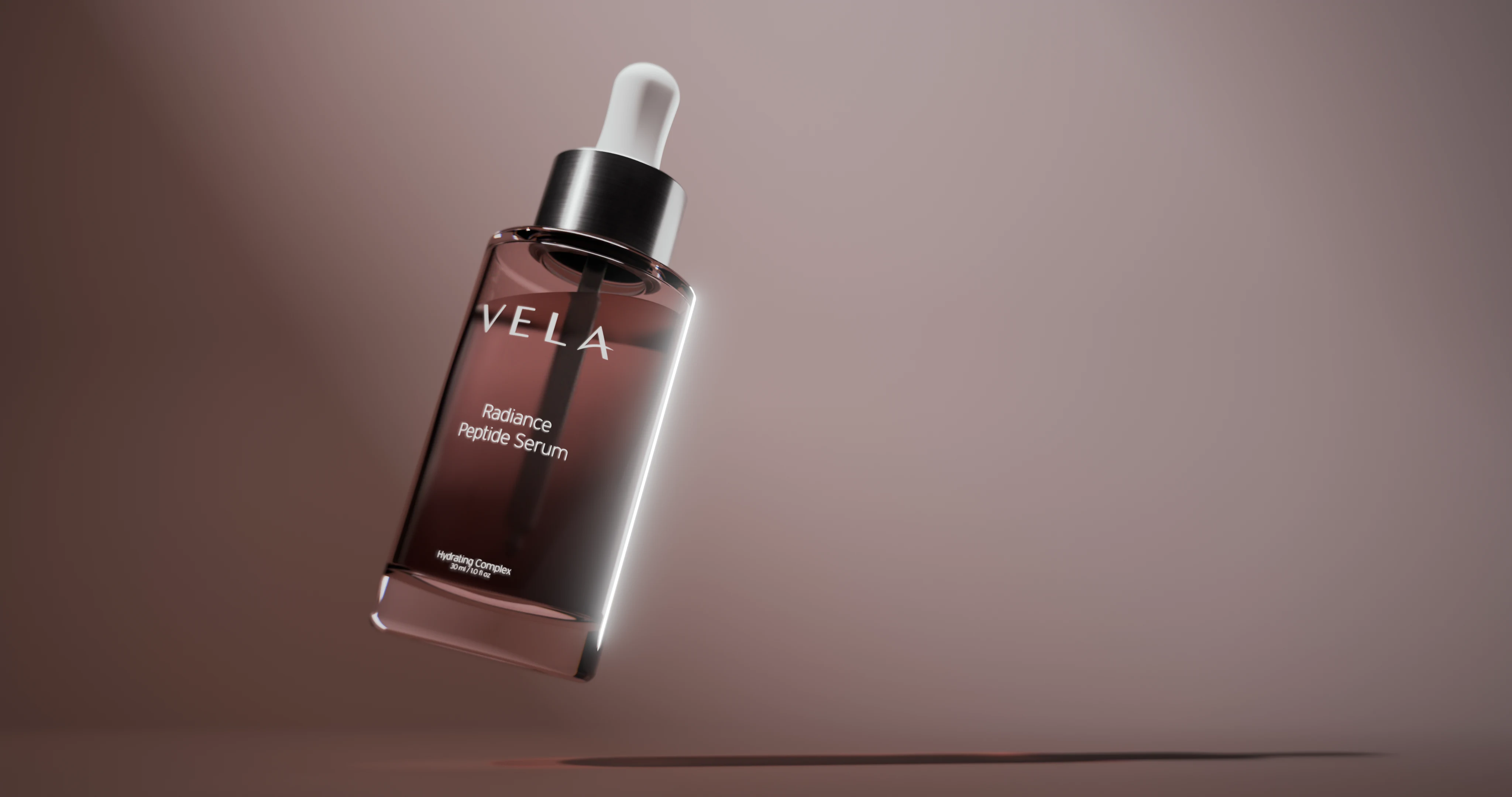 Vela skincare hero render